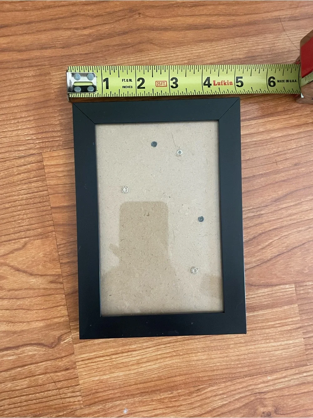 6 black picture frames 5x7